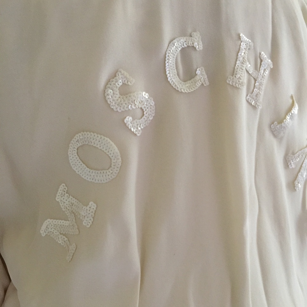 SOLD MOSCHINO Vintage Bomber Jacket Sequin Italy 8 - Picture 4 of 16